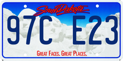 SD license plate 97CE23