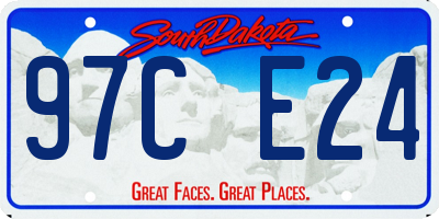 SD license plate 97CE24