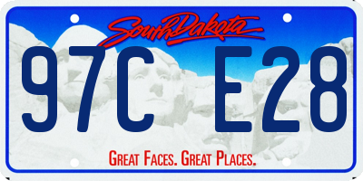 SD license plate 97CE28