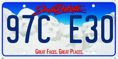 SD license plate 97CE30