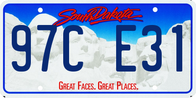 SD license plate 97CE31