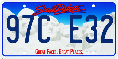 SD license plate 97CE32