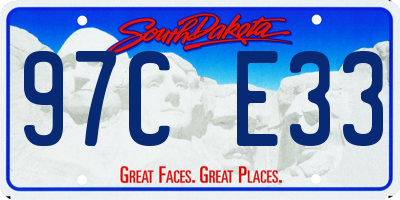 SD license plate 97CE33