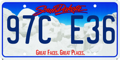 SD license plate 97CE36