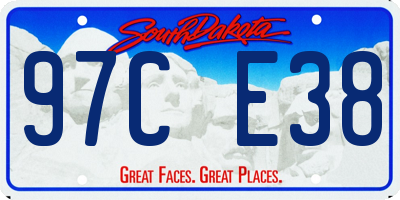 SD license plate 97CE38