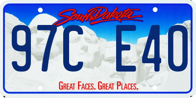 SD license plate 97CE40