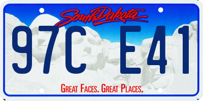 SD license plate 97CE41