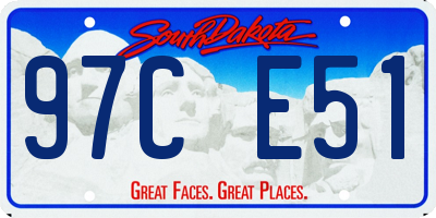 SD license plate 97CE51