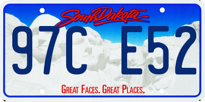 SD license plate 97CE52