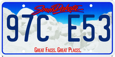 SD license plate 97CE53