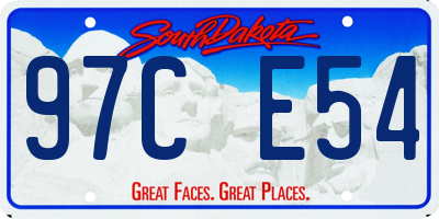 SD license plate 97CE54
