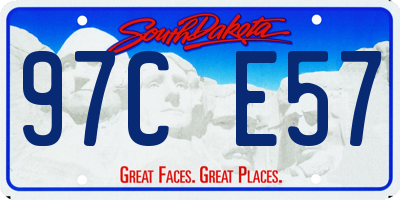 SD license plate 97CE57