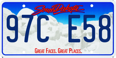 SD license plate 97CE58
