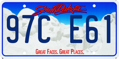 SD license plate 97CE61