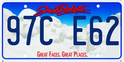 SD license plate 97CE62
