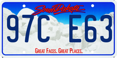 SD license plate 97CE63