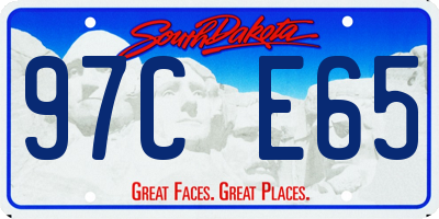 SD license plate 97CE65