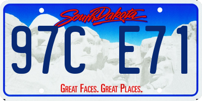 SD license plate 97CE71