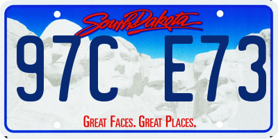 SD license plate 97CE73