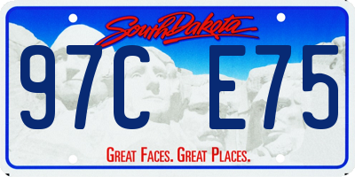 SD license plate 97CE75