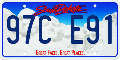 SD license plate 97CE91