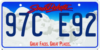 SD license plate 97CE92