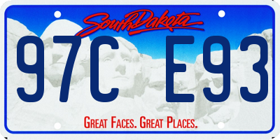 SD license plate 97CE93