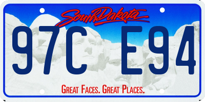 SD license plate 97CE94