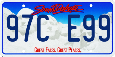 SD license plate 97CE99