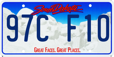 SD license plate 97CF10