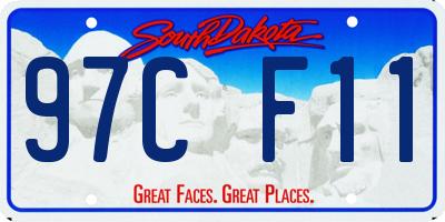 SD license plate 97CF11