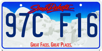 SD license plate 97CF16