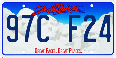 SD license plate 97CF24