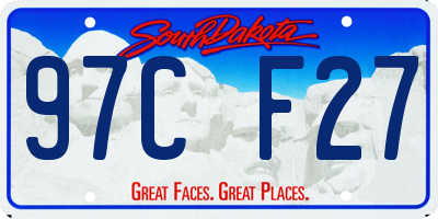 SD license plate 97CF27