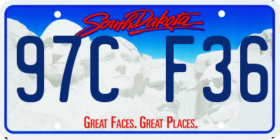 SD license plate 97CF36