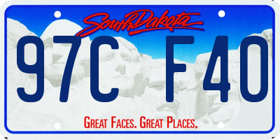 SD license plate 97CF40