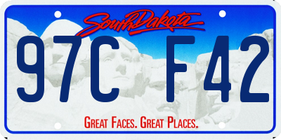 SD license plate 97CF42