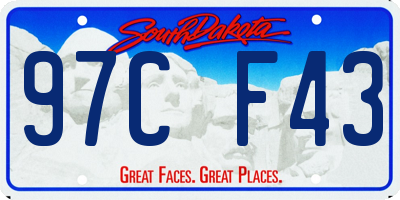 SD license plate 97CF43