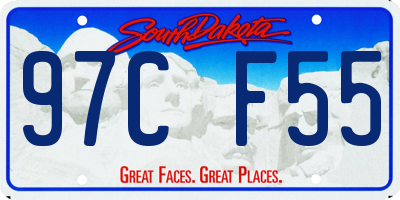 SD license plate 97CF55