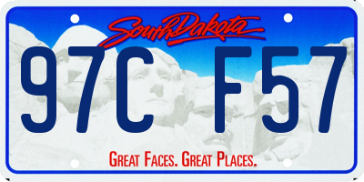 SD license plate 97CF57