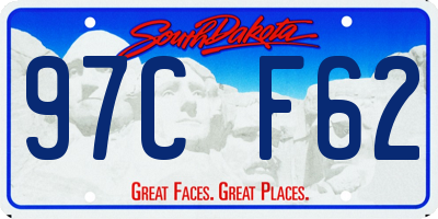 SD license plate 97CF62