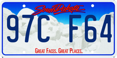 SD license plate 97CF64