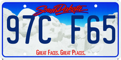 SD license plate 97CF65