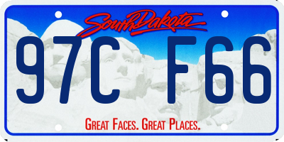SD license plate 97CF66