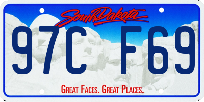 SD license plate 97CF69