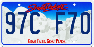 SD license plate 97CF70