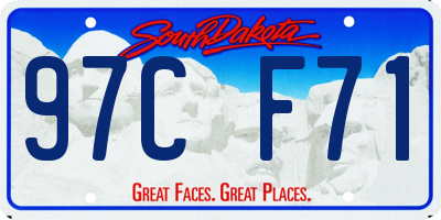 SD license plate 97CF71