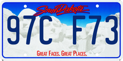 SD license plate 97CF73