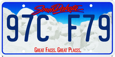SD license plate 97CF79