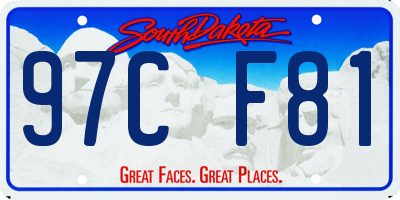 SD license plate 97CF81